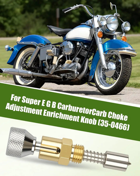 Carburetor Choke Adjustment Enrichment Knob For S S Cycle Super E G And B Carburetors Precision Fit For Big Twin Motorcycles Sportster And Buell Compatibility Replacement 35 0466 with vintage motorcycle