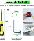 Master Grade Dryer Repair Kit Compatible With Whirlpool And Kenmore featuring assembly tool kit with screwdriver and hex wrench.