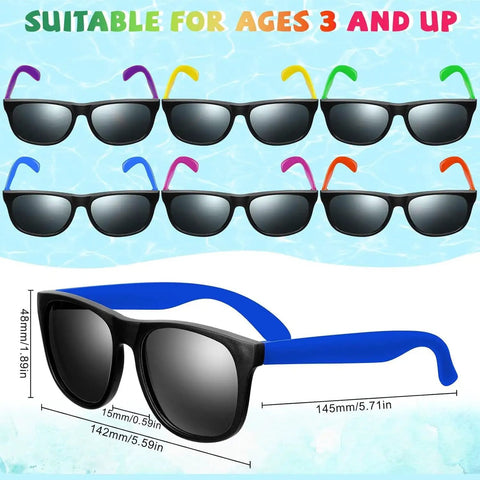 48 Piece Beach Ball And Neon Sunglasses Party Favors Set With 24 Inflatable 12 Inch Beach Balls 24 Neon Sunglasses