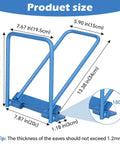 Diagram showing dimensions of Heavy Duty Standing Seam Roofing Tool Metal Bender 13 X 7.9 Inch with a 180-degree fold.