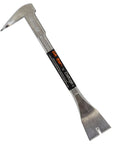 Da Bar Scrapper Nail Puller Pry Bar Forged And Tempered 4201 VN04201 with flat nail extractor claws, angled view.