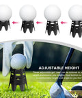 24 Pack Golf Simulator Tees For Indoor And Outdoor Practice Tall And Short Plastic Tees Adjustable Height Feature