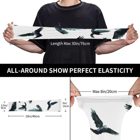 Cooling Ice Silk Arm Sleeves Feature Dope Auto Mechanic Prints For Reliable Sun Shielding During Yard Work Or Jogging Unisex Stretchy Build Ensures Snug Fit Plus Lasting Comfy Wear On Hot Summer Days