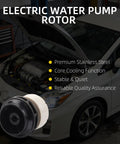 Direct Fit Electric Water Pump Rotor Compatible With Toyota Prius 2010 To 2015 shown with premium stainless steel finish.