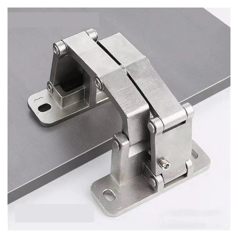 Heavy Duty Rugged Concealed Door Hinges For Stone And Marble Entries showing stainless steel pivot design for smooth operation.