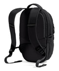 Back view of Borealis Mini Backpack, 10 Liter City Daypack with adjustable straps, durable abrasion resistant construction in black