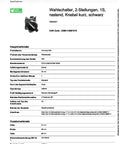 Product data sheet for XB4BD21 2 Position Selector Switch With Metal Bezel For Industrial Machinery Stay Put 1NO Operation.