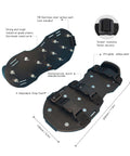 Epoxy Floor Spiked Shoes For Easy Garage Floor Coating Installations, 0.75 Inch Spikes, Adjustable Six Straps, Durable Base