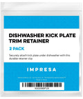 Dishwasher Kick Plate Clips Black D Shape One Size Universal Fit No Fuss Easy Install Fits Kenmore KitchenAid Whirlpool Dishwashers and Access Panels Durable Build package