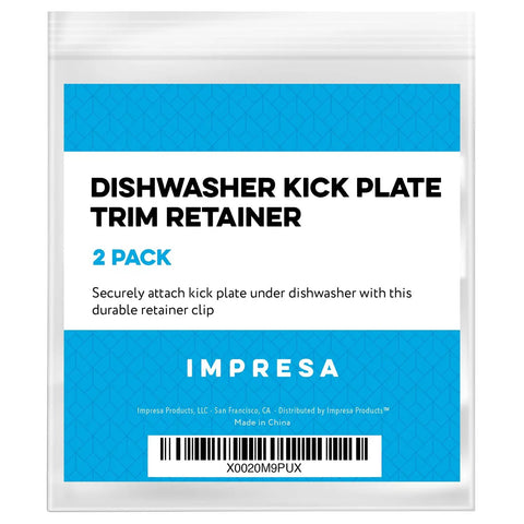 Dishwasher Kick Plate Clips Black D Shape One Size Universal Fit No Fuss Easy Install Fits Kenmore KitchenAid Whirlpool Dishwashers and Access Panels Durable Build package