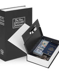 Diversion Book Safe With Three Digit Combination Lock Hidden Safe In Plain Sight For Cash Jewelry Passports And Other Valuables Stash Ready Metal Box Nine Point Five By Six Point Two By Two Point Two Inches Black
