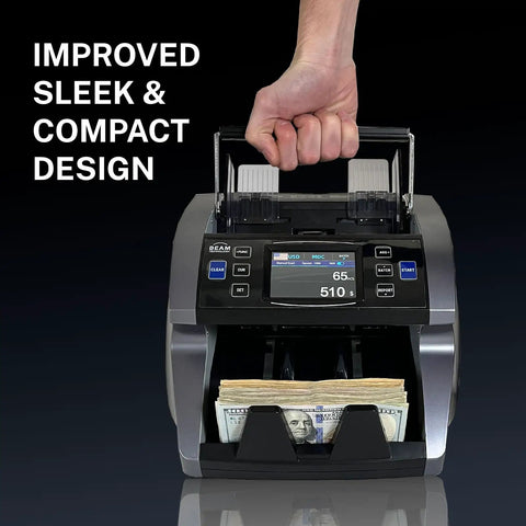 Heavy Duty Money Counter For Mixed Denominations With Real Time Value Counting And Breakdowns By Denomination Eight Currencies CIS UV MG IR DD