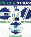 Painless Splinter Removal Kit, 30-pack, Amazon Drugstore; surgical-grade stainless steel splinter removers, wrapped.