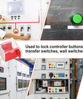 Emergency Stop Button Cover Box Type Transparent Push Button Switch Shield Heavy Duty for 22mm to 33mm Buttons