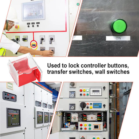 Emergency Stop Button Cover Box Type Transparent Push Button Switch Shield Heavy Duty for 22mm to 33mm Buttons