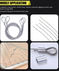 Eight Size Aluminum Crimping Loop Sleeve Set for Wire Rope and Cable 1.2 mm to 6 mm waterproof corrosion resistant ferrule kit