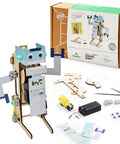 Jumping Robot STEM Kit Building Set For Kids Ages 9 And Up Learn Real World Science And Engineering As You Build Customize And Tweak Jump Performance And Look Totally Dope Science Gift assembled robot and parts