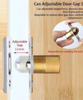 4 Pack Adjustable Ball Catch Door Latches With Spring Tension And Screws Hardware showing adjustable brass latch installation.