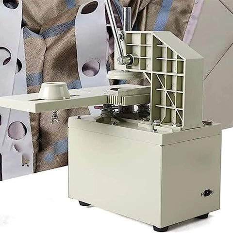 Pro Electric Curtain Punch Machine With Knives For Workshop Cutting And Punching Blinds Tools 48mm And 53mm Dies Heavy Duty with mounted cutting die.