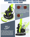 Drywall Sander With Vacuum Dust Collection, 7.2 Amp Copper Motor, shown with removable chassis and pivoting head feature.