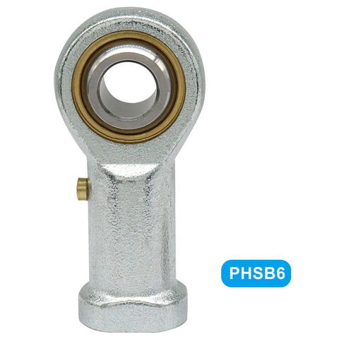 PHSB6 Female Rod End Bearing 3 Eighth Inch Bore 2 Pack Alloy Steel Corrosion Resistant Industrial Grade Joint For Linkage And Machinery Applications For All Systems, front view