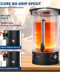 Commercial Coffee Urn, 120 Cup Capacity, 18 Liter Large Electric Beverage Dispenser, Double Wall Stainless Steel, Fast Heat, Catering Grade Coffee Maker with no-drip spout.