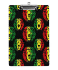 Flag Rasta Print Acrylic Clipboard With Durable Smooth Writing Surface And Clear See Through Deck Holds A4 Or US Letter Papers black clipboard with lion print