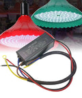 Rock Solid 4 Pack Led Power Supply Adapter IP66 Waterproof Aluminum Cooling Shell Industrial Outdoor Lighting Hardcore Build Stable Current Output, two colorful LED lights with adapter.