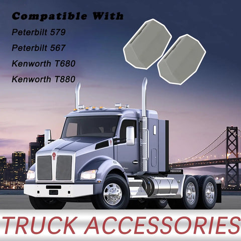 2 Pcs Hood Latch Bumper Support Kit For Big Rig Trucks Durable Hood Rest Upper Left And Right Replaces L85-6082 L856082 M75682