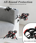 Mini Gesture Control Drone For Kids With Remote And Dual Battery Indoor Outdoor RC Aircraft demonstrating collision protection