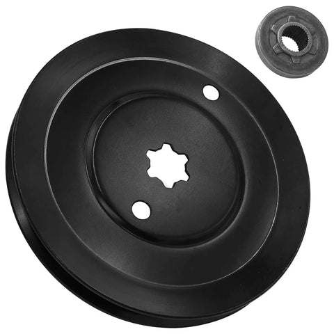 Heavy Duty Universal Transmission Pulley That Totally Replaces Drive Pully For Lawn Tractors And Mowers Fits Models Like 756-04002 Plus 956-04002 with 185mm OD.