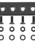 Heavy Duty Sliding Barn Door Hardware Connector Track Bracket Set For Strong Rail Support Easy Install Black Finish