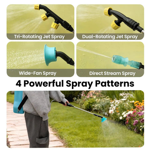 4 Gallon Electric Backpack Sprayer With Telescopic Wand And Four Nozzles, Battery Powered Garden Sprayer for varied spray patterns