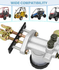 Go Kart Hydraulic Brake Master Cylinder Universal Fit For 90cc To 250cc ATV Buggy Quad With Pro Grade Aluminum Build displayed with fitting kit