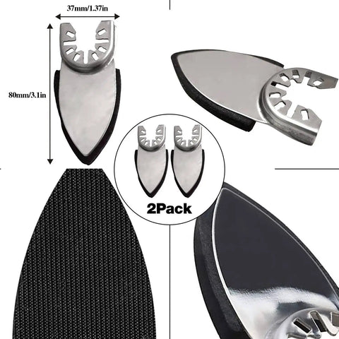 119 Piece Multitool Sanding Pads Set For Oscillating Tools Includes Triangle And Finger Sandpapers In Multiple Grits Detail Sanders