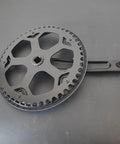 Ride-Ready Bike Crankset With 48T 52T Chainring And Chain Cover, 170mm Aluminum Alloy Arm, Fits 6/7/8 Speed Bicycles