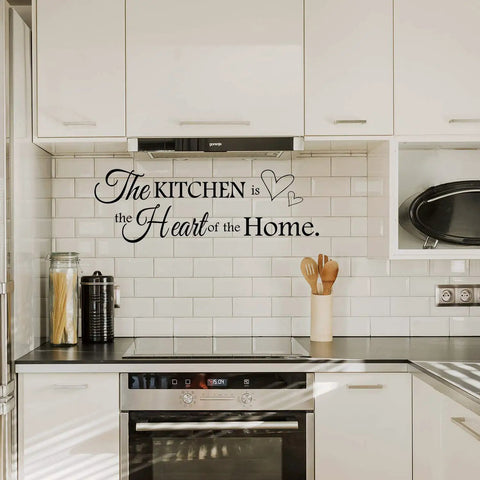 Kitchen with Two Sheets Bless This Home Wall Decals For Kitchen And Living Room Inspirational Vinyl Quote Stickers, 12x35.4 in