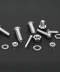 Heavy Duty Pro Grade M5 Screw Kit With 240 Pieces From M5x6 To M5x30 Hex Button Head Socket Cap Screws 80 Nuts And 80 Washers 304 Stainless Steel Hardware Set With Wrench For Projects And Repairs shown on black background
