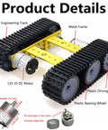 Tank Robot Chassis Starter Kit With MiniTP100 Metal Track Platform for Arduino Raspberry Pi and Micro Bit, metal frame and tracks