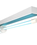 Whole House UV C Light System With Activated Carbon Filter And Magnetic Mount For HVAC, 16.75 Inch, shown from side angle