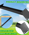 Heavy Duty 45 Degree Angle Brackets Matte Black Steel Corner Fasteners For Pergola Kits Wall Cabinets And Outdoor Builds tough support bracket with waterproof finish.