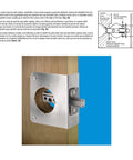 Stainless Steel Lock And Door Reinforcement Plate For One And Three Quarter Inch Doors Heavy Duty Door Reinforcer installed