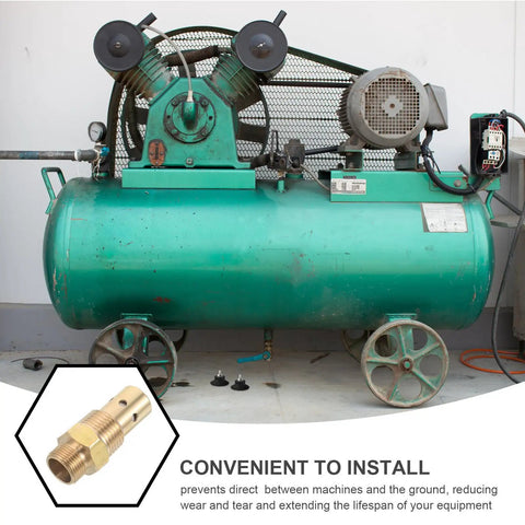One Way Air Compressor Check Valve With Brass NPT Threaded Interface, Vertical Inline Design, Space Saving Backflow Preventer For Shop Pneumatic Systems And Industrial Gear, High Reliability, Leak Proof And Easy Install, brass fitting shown