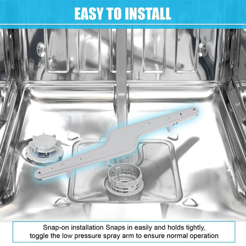 Lower Spray Arm Replacement For Dishwashers Fits 154568002 1545680 5304517203 AP3958746 1196170 in dishwasher interior.
