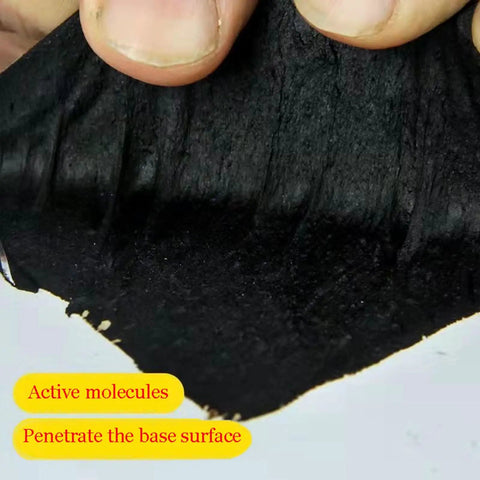 Close-up of Pro Grade Self Healing Asphalt Tape showing texture and flexibility for quick leak fixes and waterproof sealing.