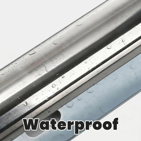Close-up of waterproof galvanized steel roller from Two Pack 16 Inch Conveyor Roller And Bracket Set with 1.5 inch diameter.