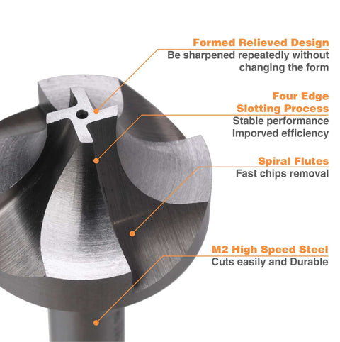 Jerax corner rounding end mill set, HSS, 8-pc, sizes 1/16 to 3/8 in, milling cutter