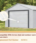 Door Tune-Up Kit For Arrow Shed Sliding Doors Full Replacement Set With 4 Lower Door Guides, replacement part Dk100 A