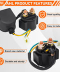 Starter Solenoid Relay For 4 Stroke GY6 Engine 50cc To 250cc ATV Dirt Bike Scooter Go Kart Quad Moped with features labeled