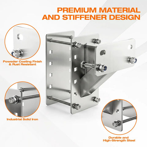 Beefy Heavy Duty Spare Tire Carrier For Trailers 150 Lb Capacity Stainless Steel Mount Bracket Fits 4 5 And 6 Lug Wheels